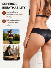 100% Mulberry Silk Briefs Comfy Breathable Panty