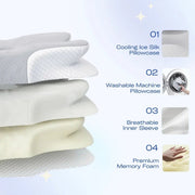 Sleepwyn Ultra Cooling Contour Memory Foam Pillow
