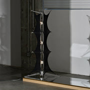 Noir Mesh Tower Floor Lamp