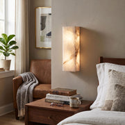Rectangular Alabaster Wall Sconce
