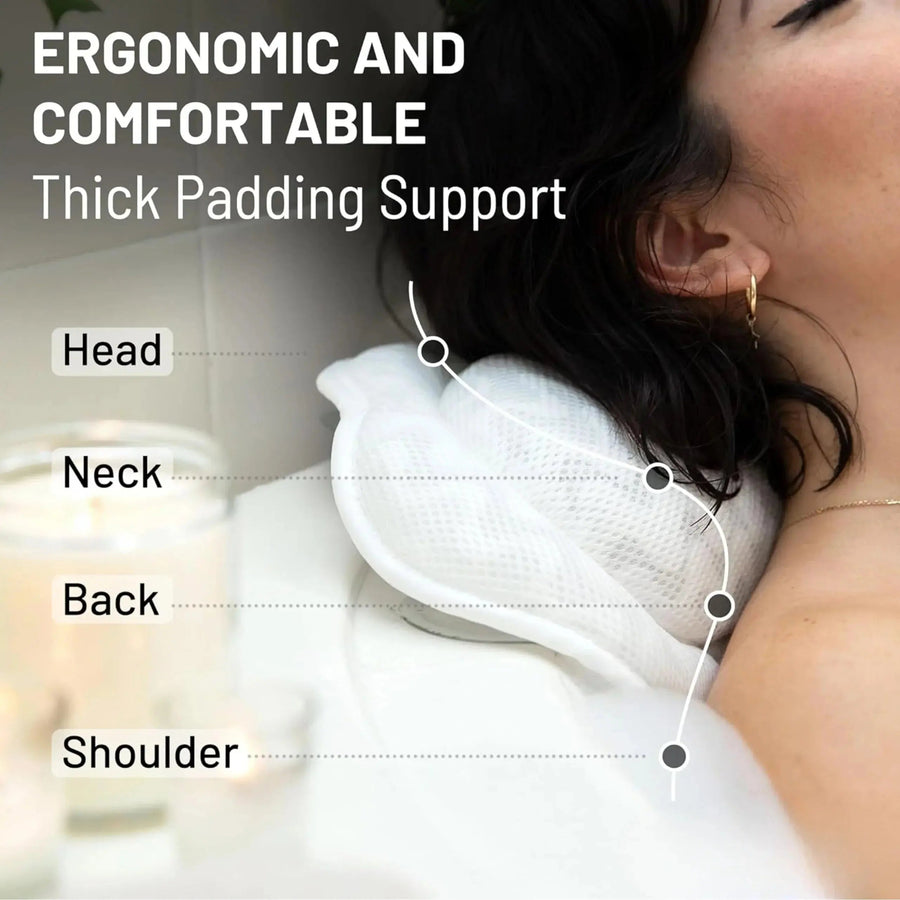 Sleepwyn 3D Mesh Suction Grip Bath Pillow