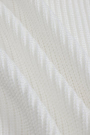 Chunky Knit Women's Cropped Cardigan in Cloud