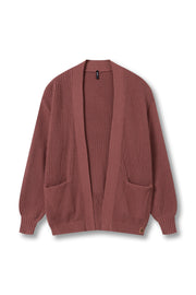 Chunky Knit Women's Oversized Cardigan In Ember