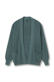 Chunky Knit Women's Oversized Cardigan In Pine