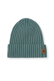 Chunky Knit Adult Ribbed Beanie in Pine