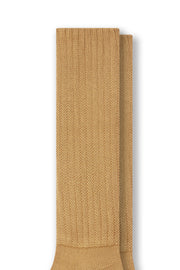 Adult Scrunch Socks in Ochre