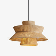 Anemone Tiered Linen Pendant Lamp