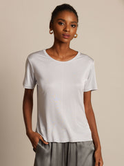 100% Mulberry Silk Short Sleeve Women's T-Shirt