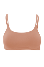 Women's Scoop Neck Bralette in Latte