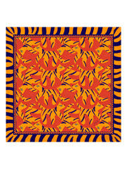100% Mulberry Silk Dog Pattern Scarf - Size 90x90cm