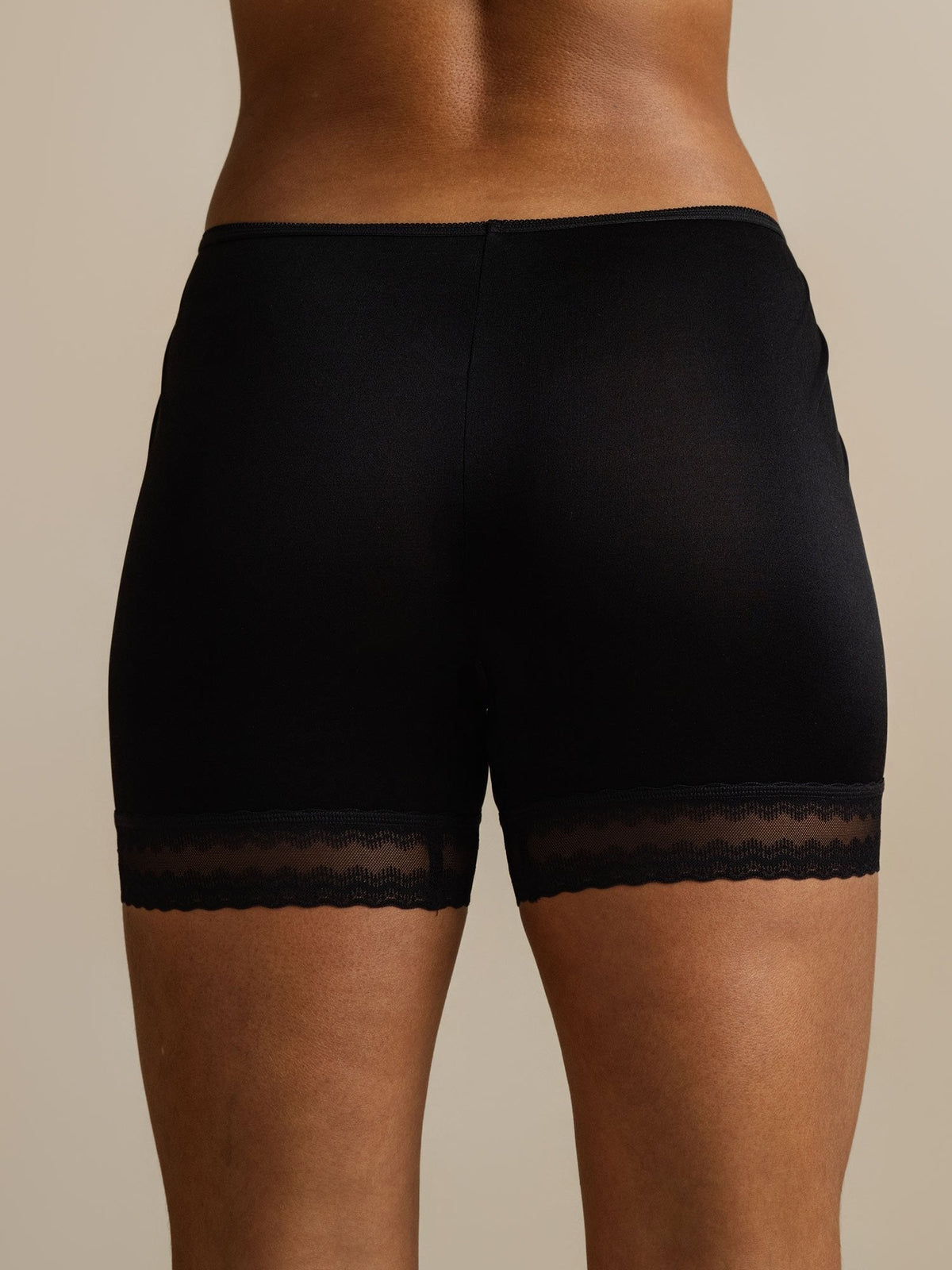 100% Mulberry Silk Lace Trim Anti-Chafing Shorts