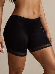 100% Mulberry Silk Lace Trim Anti-Chafing Shorts