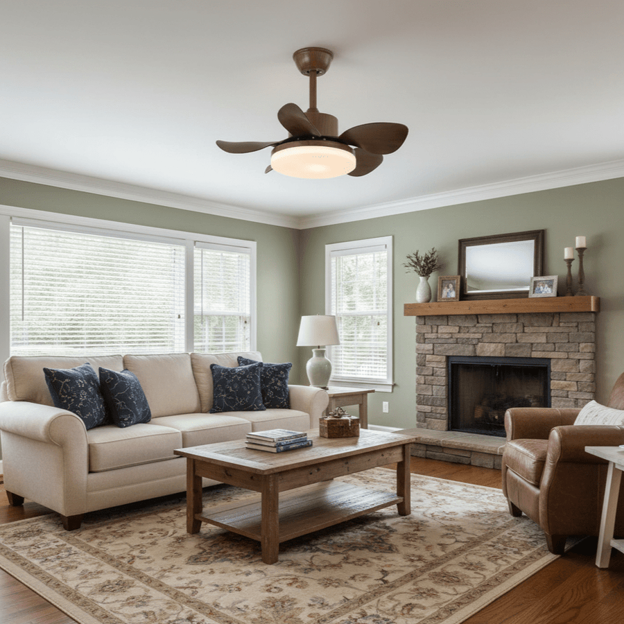 Terra Walnut Ceiling Fan Light