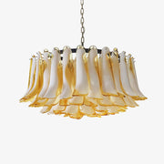 Petal Amber Glass Chandelier