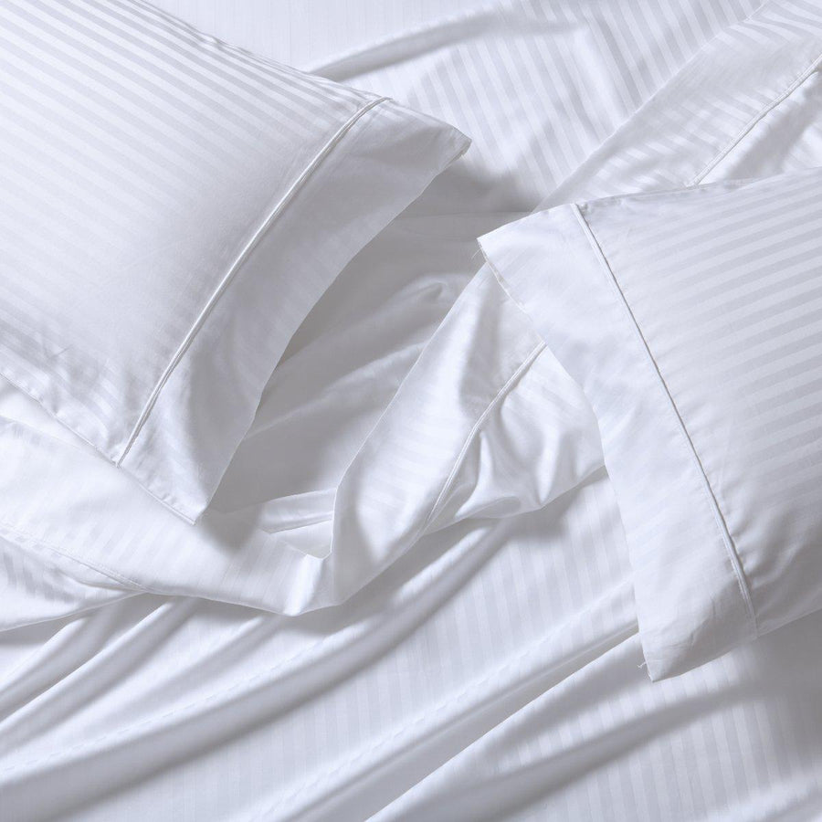 Split King Adjustable Sheets - Striped 650 Easy Care