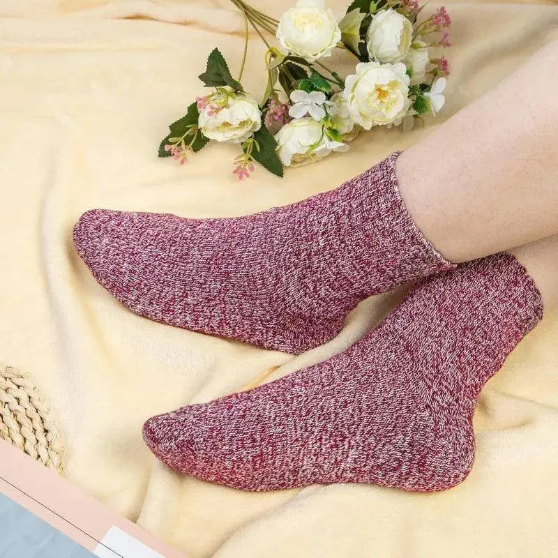 Sleepwyn Wool Lined Winter Socks (5 Pairs)
