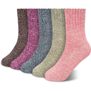 Sleepwyn Wool Lined Winter Socks (5 Pairs)