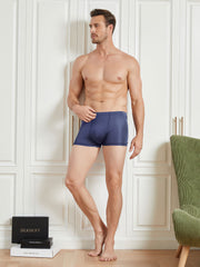 3Pcs Men‘s 100% Mulberry Silk Boxer Briefs Underwear