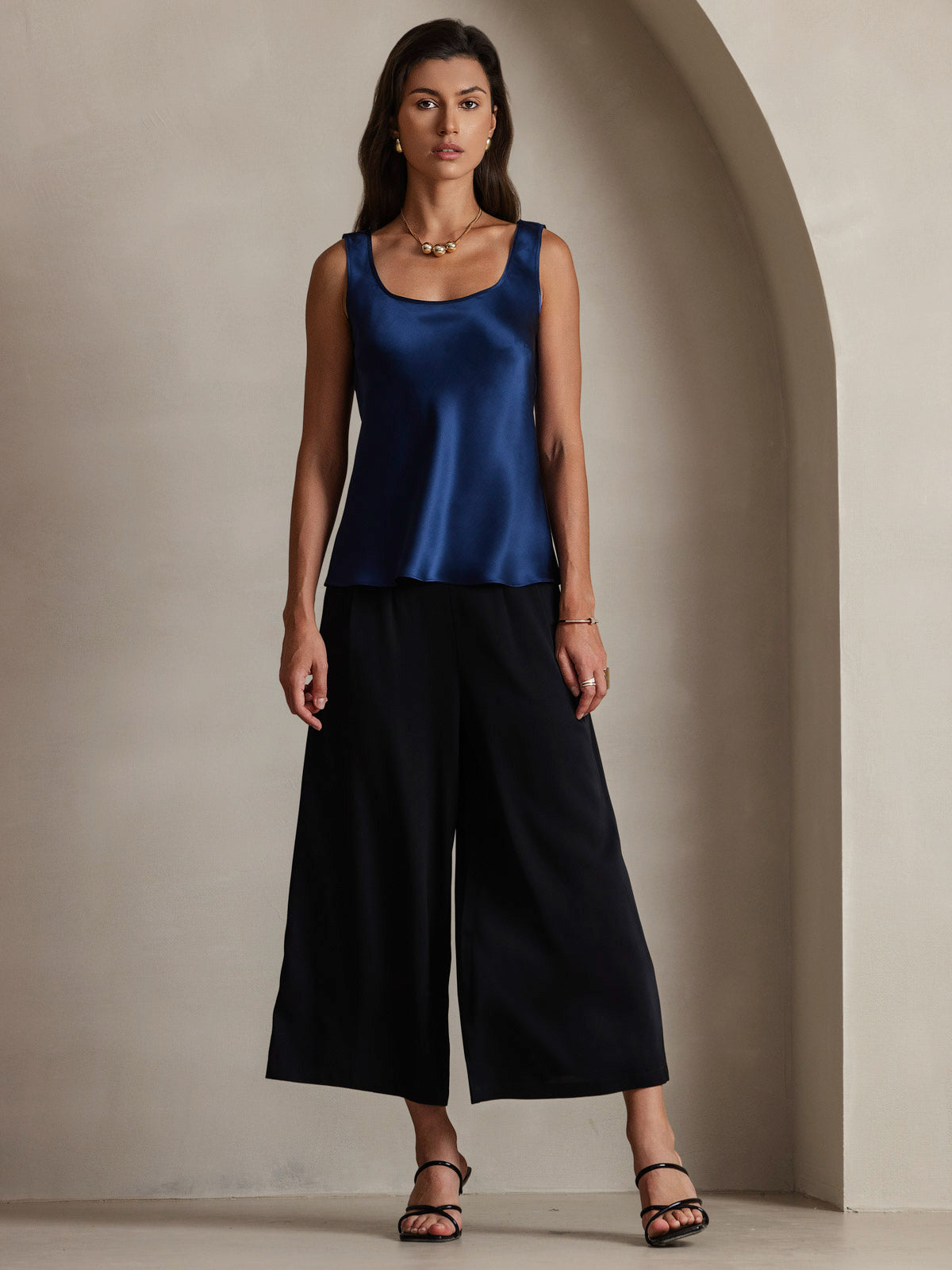 Clearance - 19Momme Silk Sleeveless U Neck Women's Tank Top