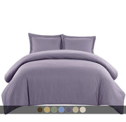 Wrinkle-Free Cotton Blend 600 Thread Count  Duvet Cover Set