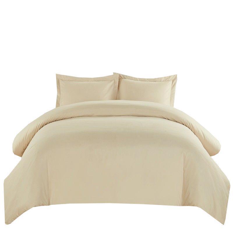 Wrinkle-Free Cotton Blend 600 Thread Count  Duvet Cover Set
