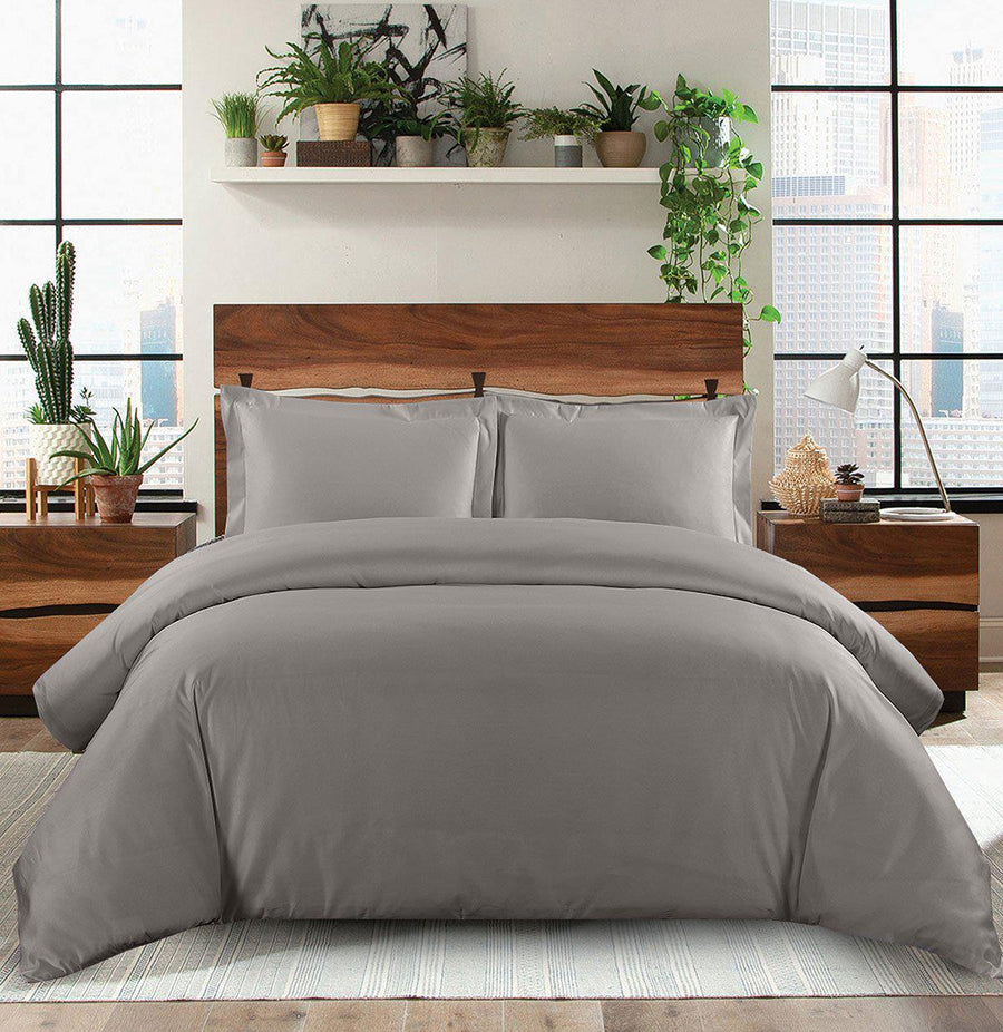 Sleepwyn Solid Duvet Cover Set - 600 Thread Count