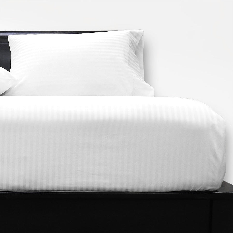 USA Low Profile (7-10 Inches) 608 Damask Stripe Sheet Set