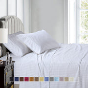 Flex Top California King Sheet Set - 608 Damask Stripe