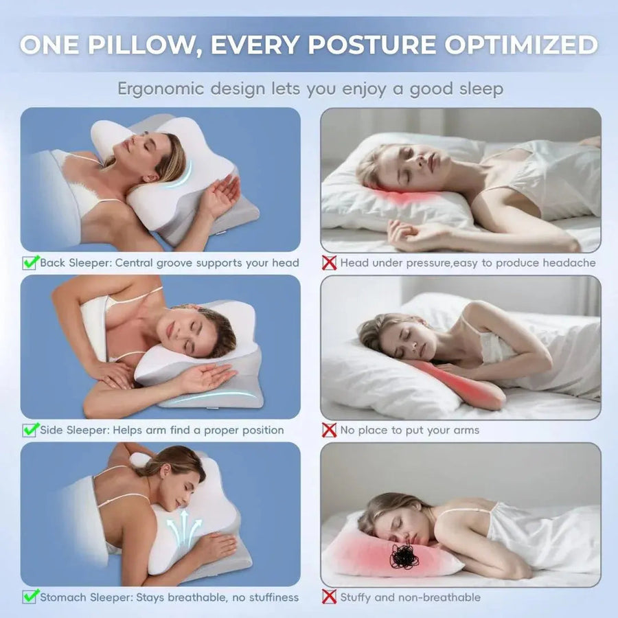 Sleepwyn Contour Pillows 2.0: Elevated & Enhanced Thickness