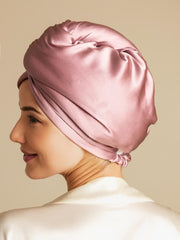 100% Mulberry Silk Double-Sided Hair Towel Wrap – Quick Dry, Frizz Free & Gentle on Hair