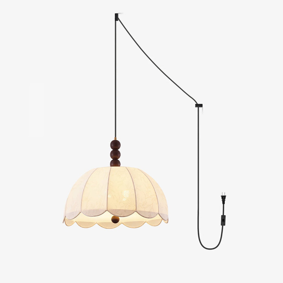 Blossom Fabric Swag Pendant Light