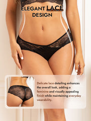 100% Mulberry Silk Sexy Lace Panty