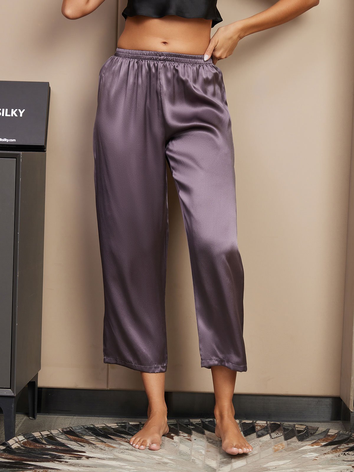 100% Mulberry Silk Classic Women's Sleep Pants