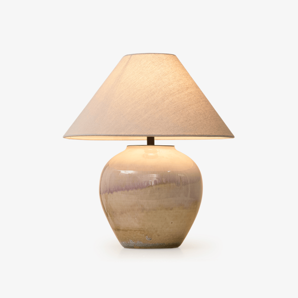 Gradient Hued Ceramic Jar Table Lamp