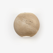 Travertine Globe Wall Sconce
