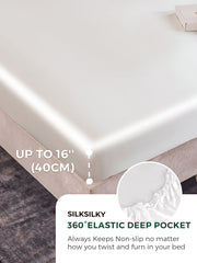 25Momme Mulberry Silk Seamless Fitted Sheet