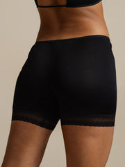 100% Mulberry Silk Lace Trim Anti-Chafing Shorts