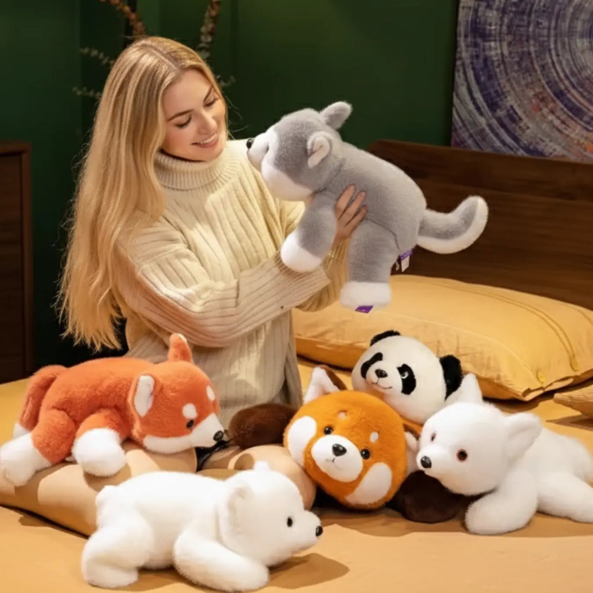 Sleepwyn Weighted Stuffed Animals with Soft Fur Collection