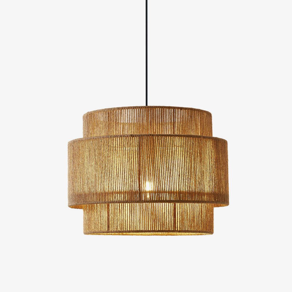 Tambour Rope Drum Pendant Lamp