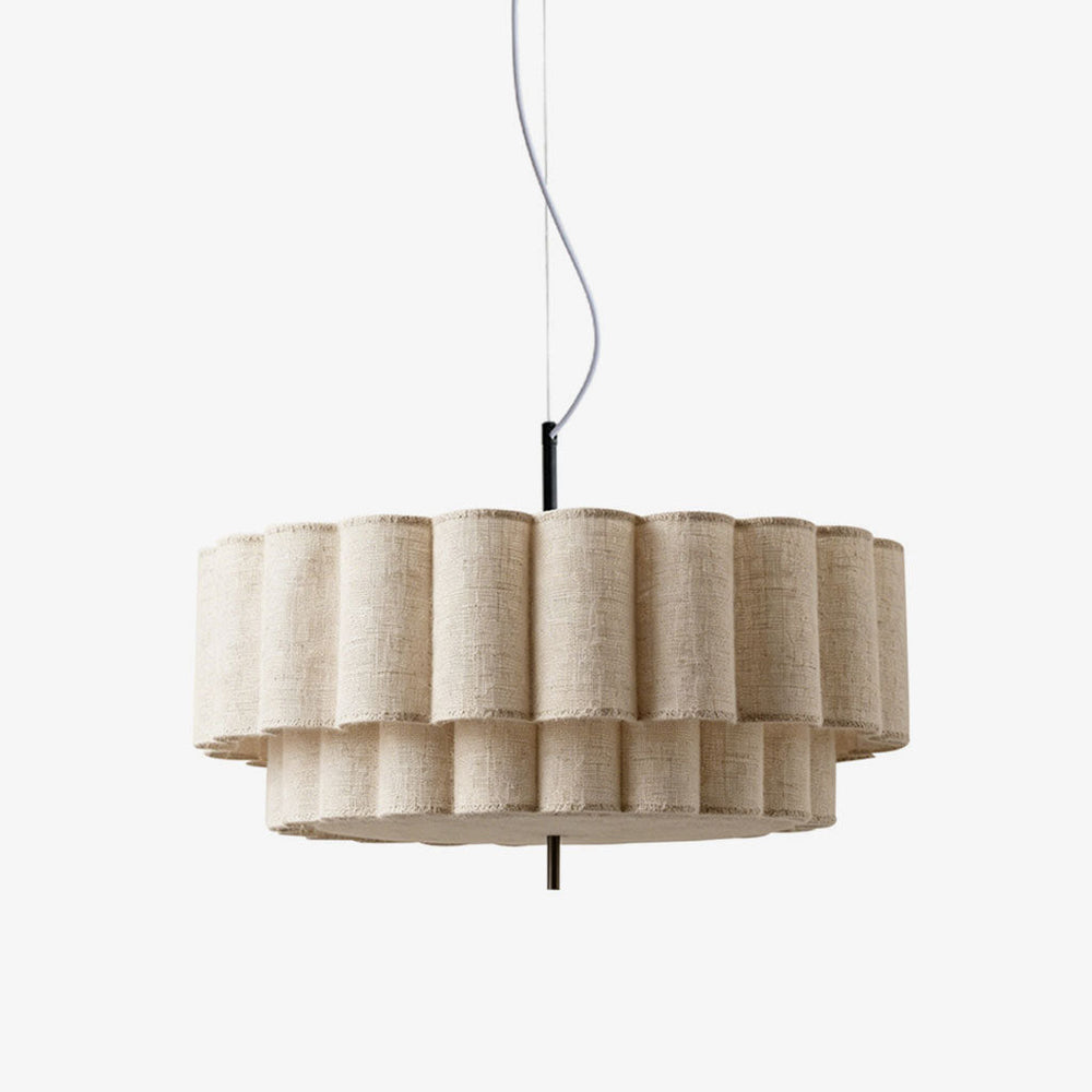 Rowan Fluted Fabric Pendant Lamp