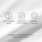 Split King Adjustable Sheet Set - Eucalyptus TENCEL™  Lyocell  600 Thread Count