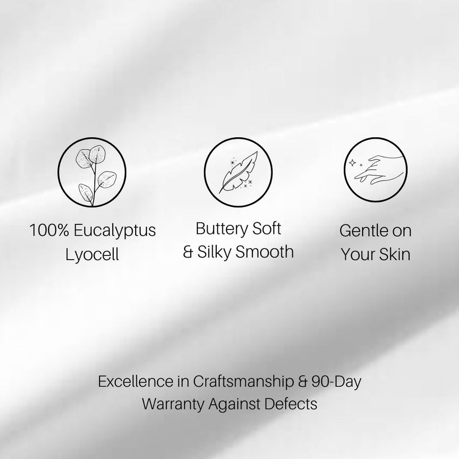 Split King Adjustable Sheet Set - Eucalyptus TENCEL™  Lyocell  600 Thread Count