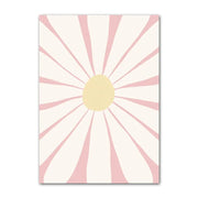 Minimalist Aesthetic Pastel Flowers Canvas Posters