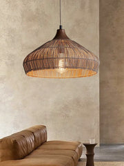 Acorn Woven Rattan Pendant Lamp