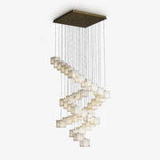 Alabaster Box Pendant Light