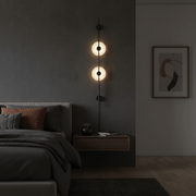 Alabaster Vertical Plug-in Wall Sconce