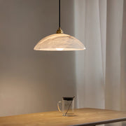 Alabaster Dome Swag Alabaster Pendant Lamp