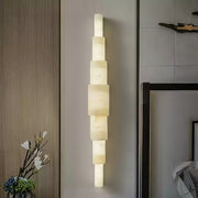 Alba Cascade Alabaster Wall Sconce