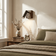 Alder Wood LED Reading Wall Sconce