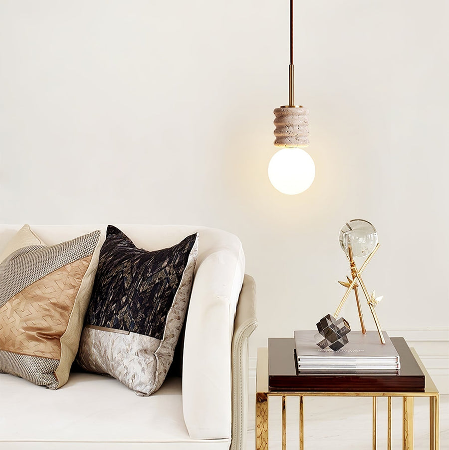 Alvia Travertine Pendant Lamp